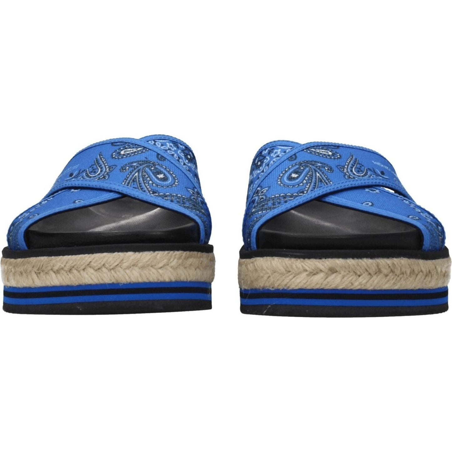 Kenzo Blue Fabric Slippers Sandals