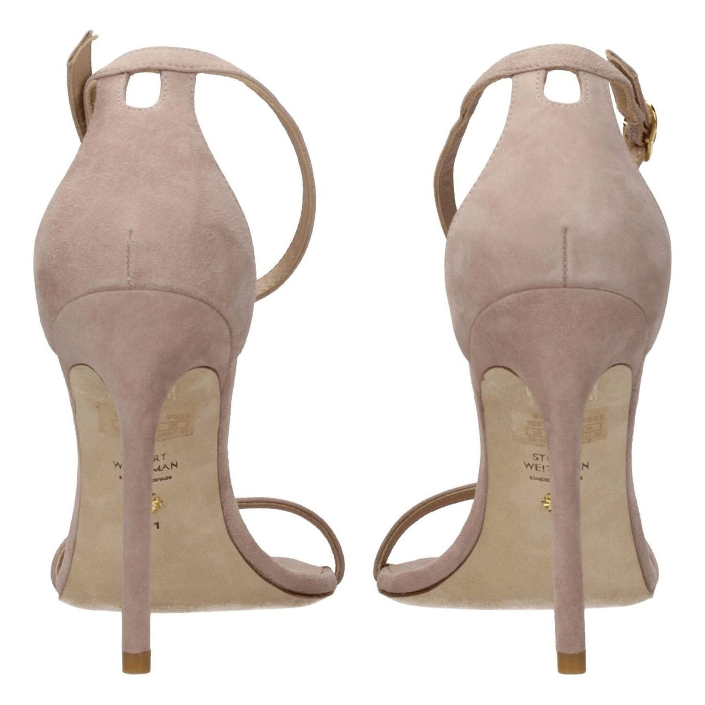 Stuart Weitzman Pink Leather Stiletto Heels Sandals ST-8547244048649-EU41/US11