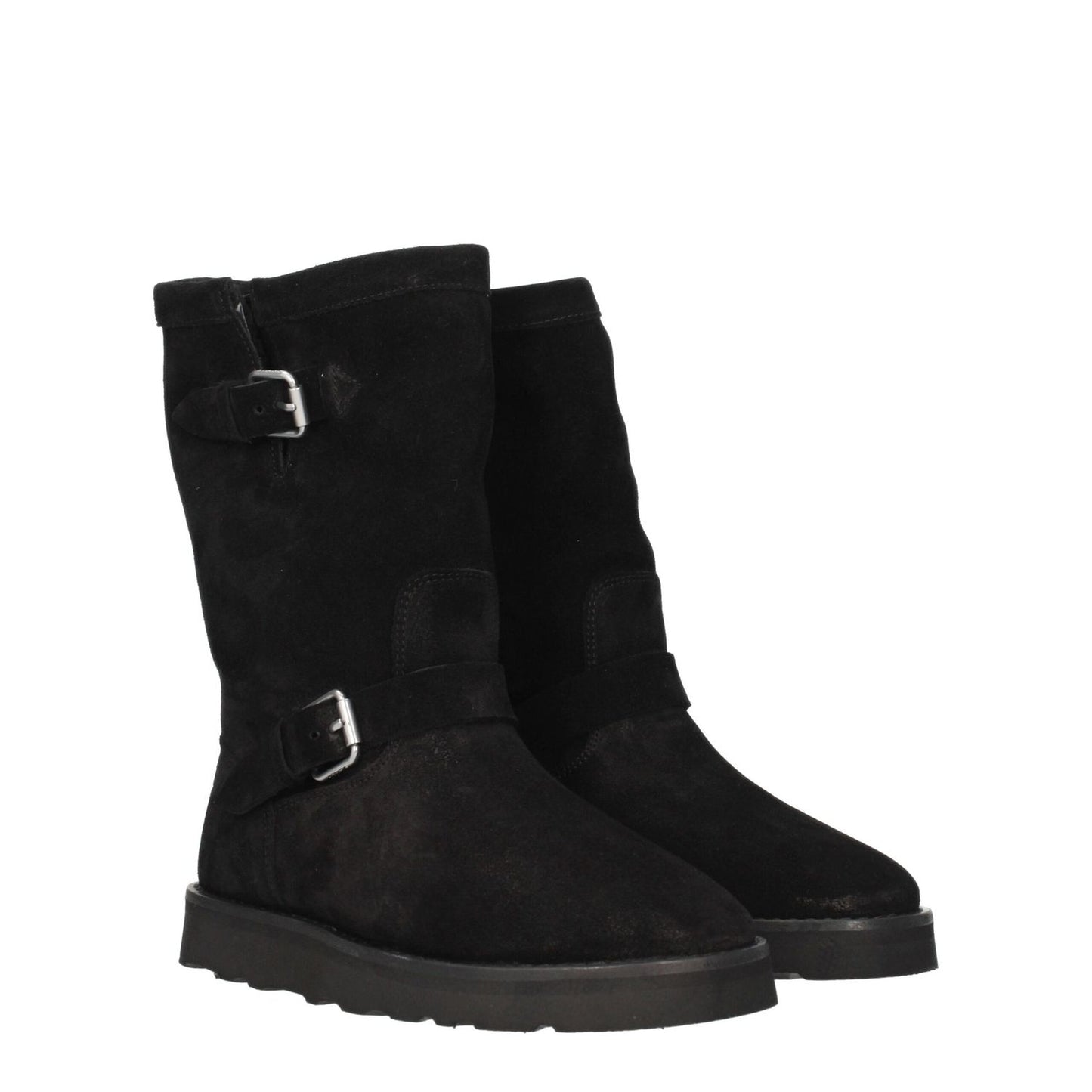 Kenzo Black Leather Ankle Boots
