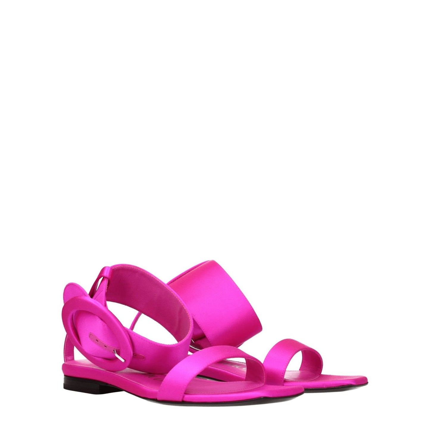 The Attico Pink Satin Sandals