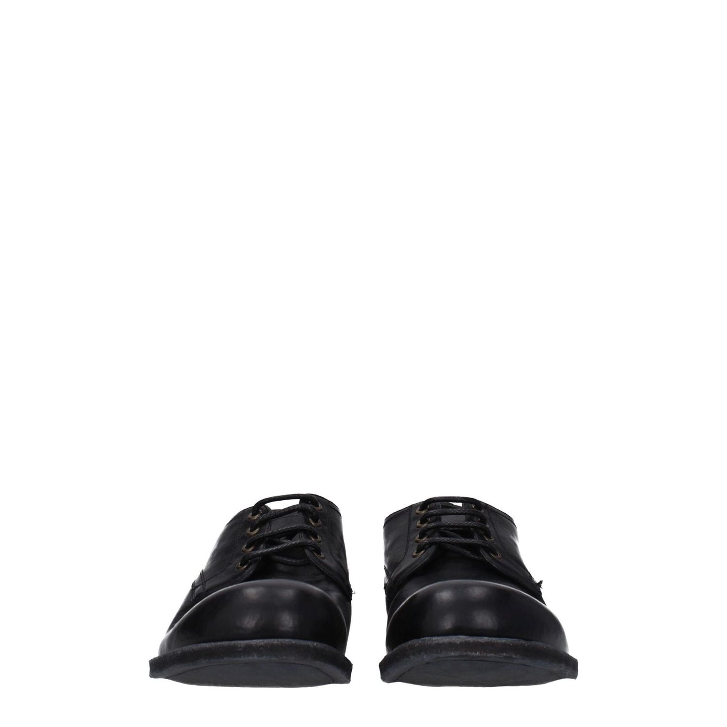 Dolce & Gabbana Black Leather Oxfords And Derbies