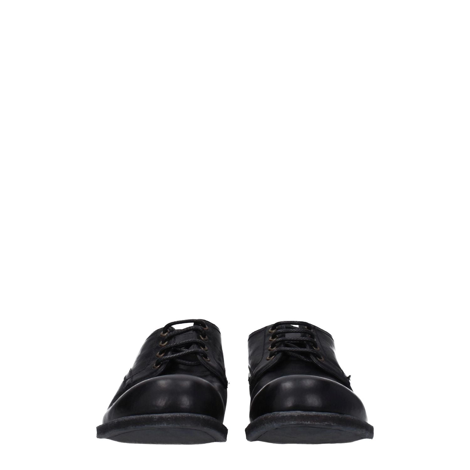 Dolce & Gabbana Black Leather Oxfords And Derbies