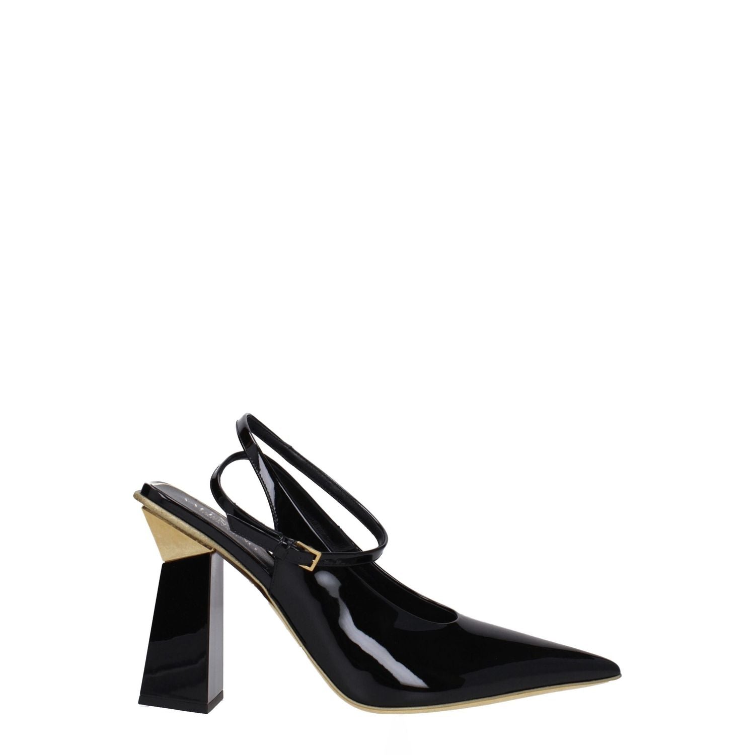 Valentino Garavani Black Leather Sandals