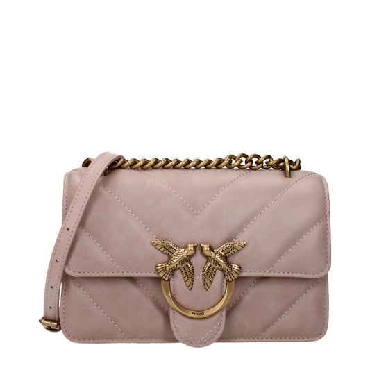PINKO Pink Leather Crossbody Bag PINKO
