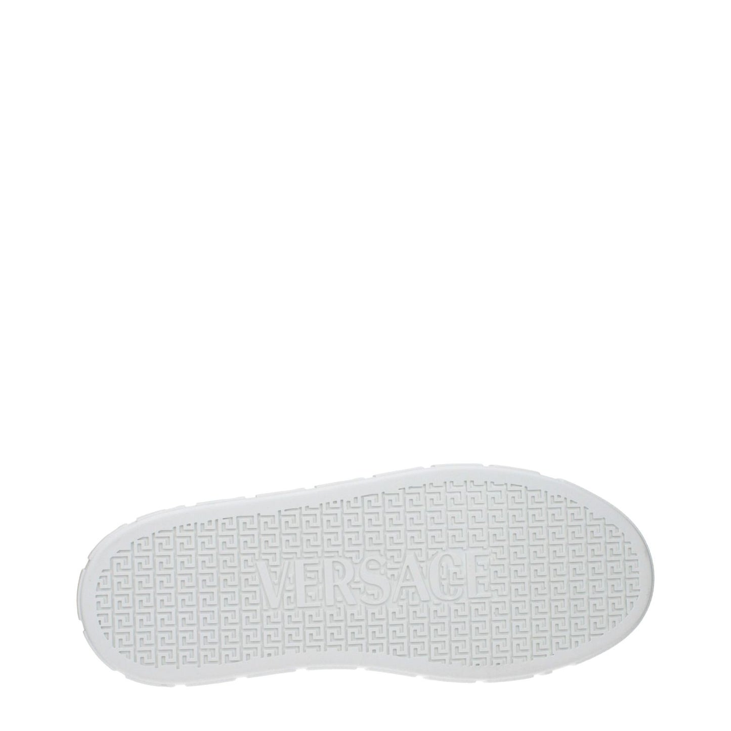 Versace White Leather Low Top Sneakers