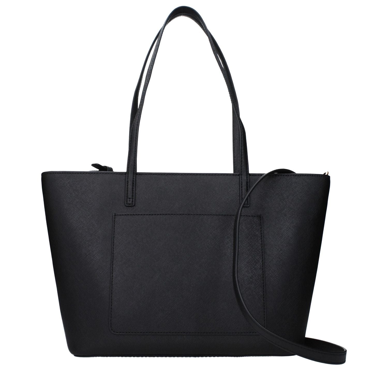 Front view with bag zipped and handles upright.