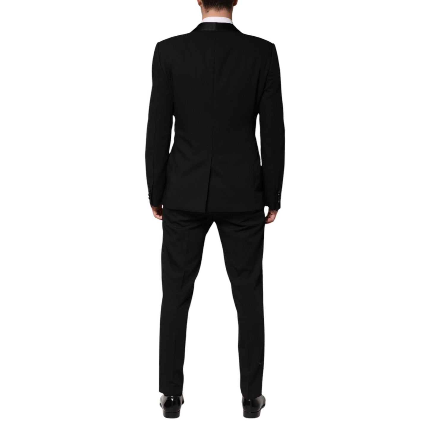 Dolce & Gabbana Black Wool 3 Piece Single Breasted Suit KOS2360-50