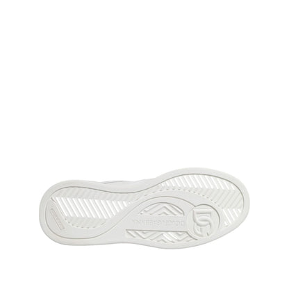 Dolce & Gabbana White Miami Leather Low Top Sneakers Shoes