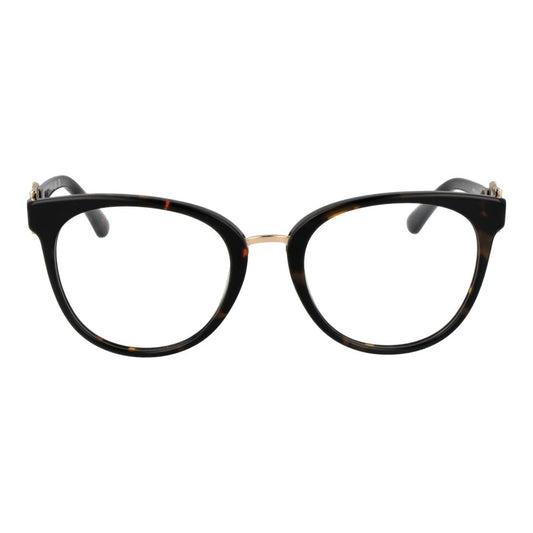 Marciano by Guess Brown Women Glasses Frame, full-rim acetate with demo lenses, round shape, 53mm lens width, 140mm temples length.