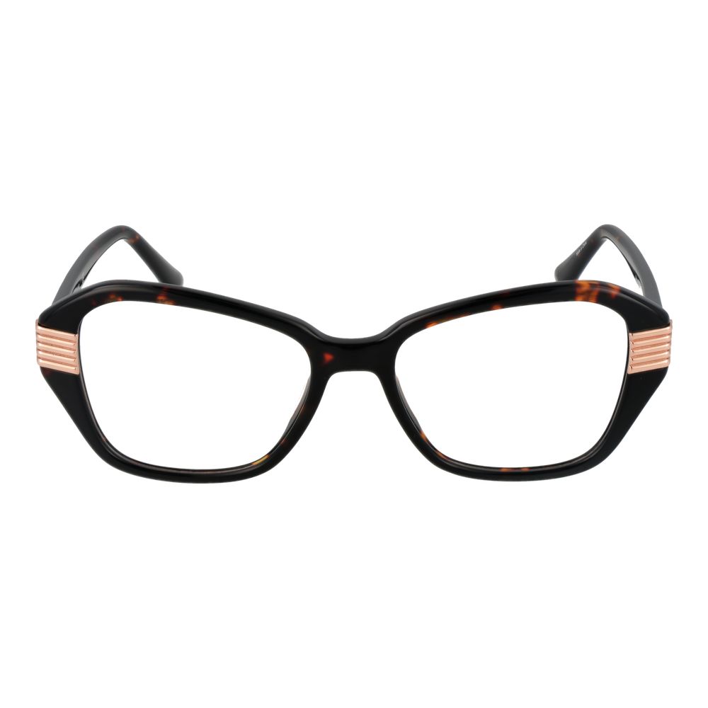 Marciano by Guess Brown Women Glasses Frame, full-rim acetate cat eye with demo lenses, 49-16-145, includes branded case.