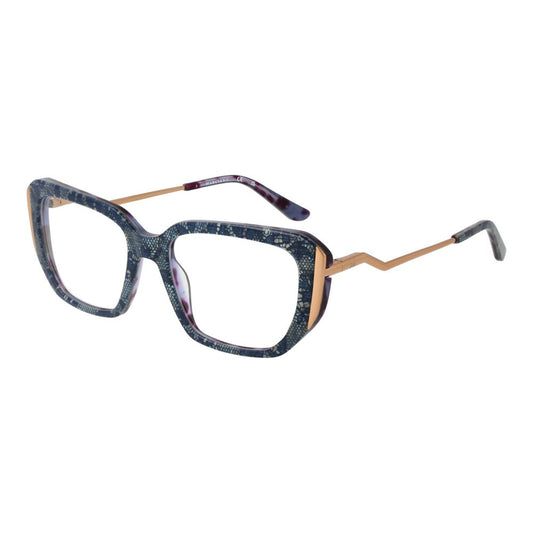 Marciano by Guess Multicolor Women Glasses Frame, full-rim acetate in trapezium style with demo lenses and branded case included.
