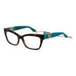Guess Brown Women Glasses Frame, full-rim acetate, rectangle style with demo lenses, size 54-16-145, brown with branded case.