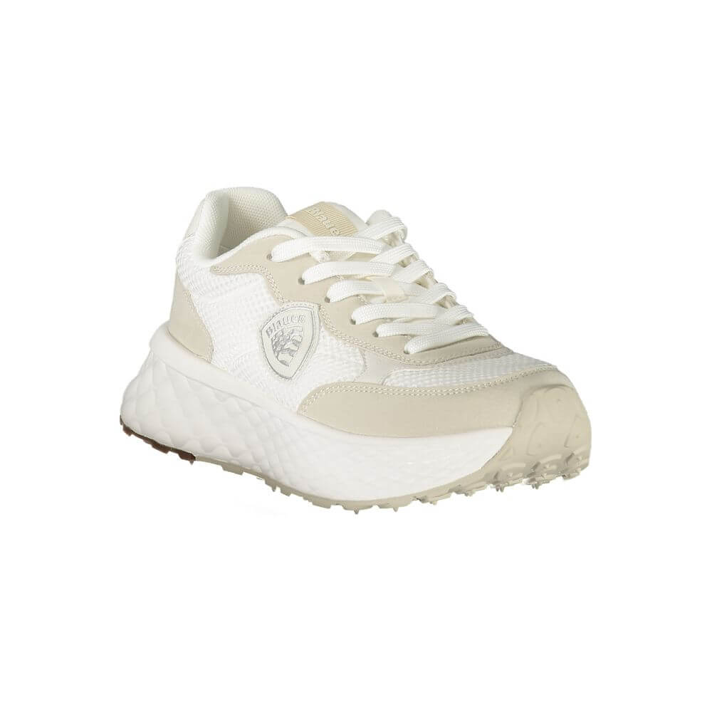 Blauer White Polyester Women Sneaker