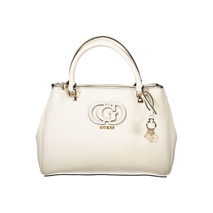 Guess Jeans White Polyethylene Handbag