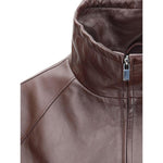 Magda Butrym Oversized leather Jacket MA-133725BURGUNDY-IT36 | XS