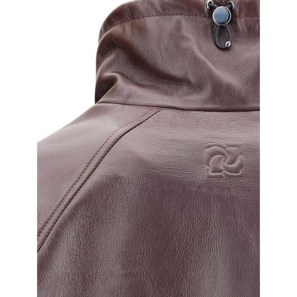 Magda Butrym Oversized leather Jacket MA-133725BURGUNDY-IT36 | XS