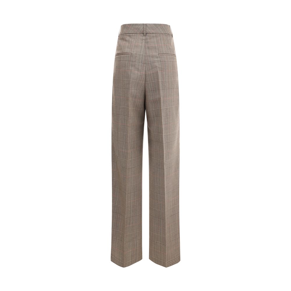 Rohe Beige Fleece Wool Casual Pants Rohe