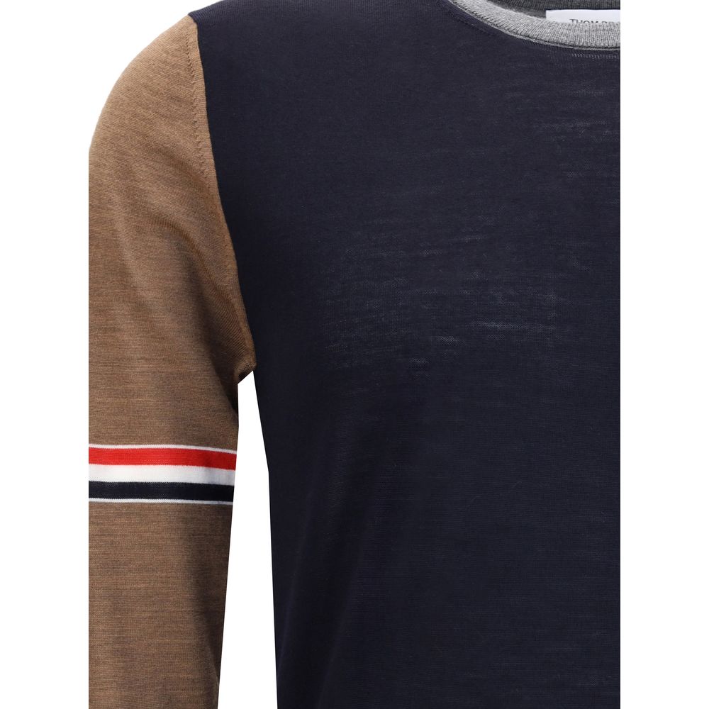 Thom Browne Multicolor Fleece Wool Sweatshirt