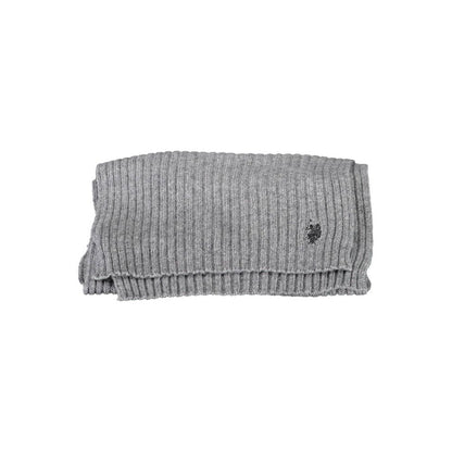 U.S. POLO ASSN. Gray Wool Men's Scarf