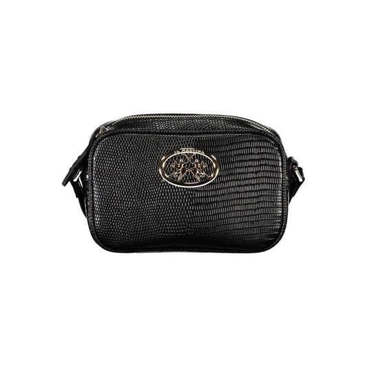 La Martina Black Polyethylene Handbag