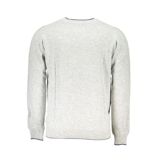 North Sails Gray Fabric Sweater NO-23351-3XL