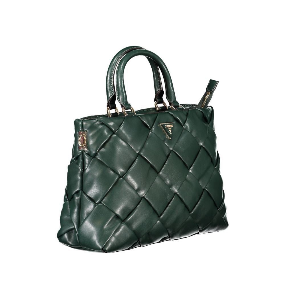 Front view with bag zipped and handles upright.