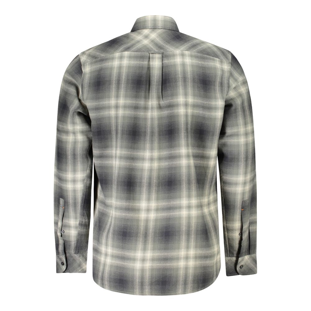 Hugo Boss Green Cotton Shirt BO-34578-XS