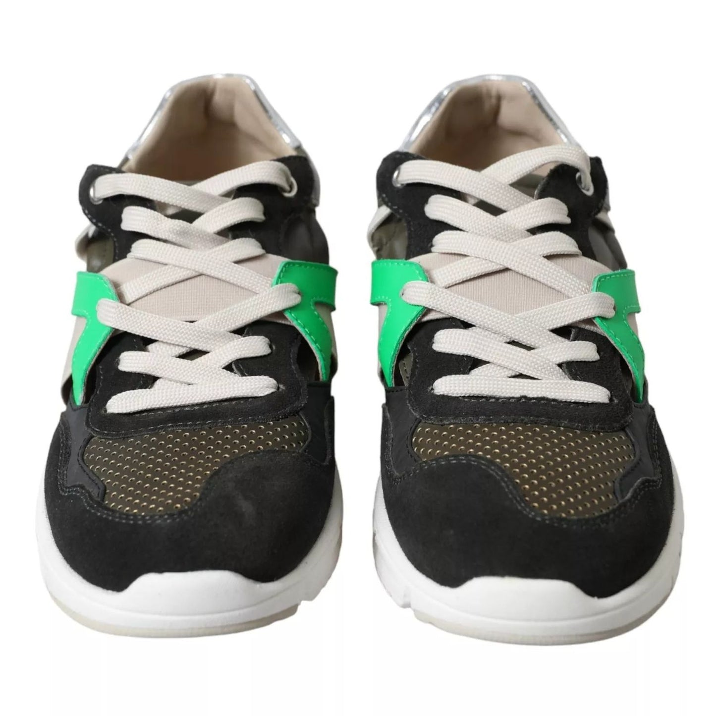 Dolce & Gabbana Sneakers Multicolor Leather Suede Shoes