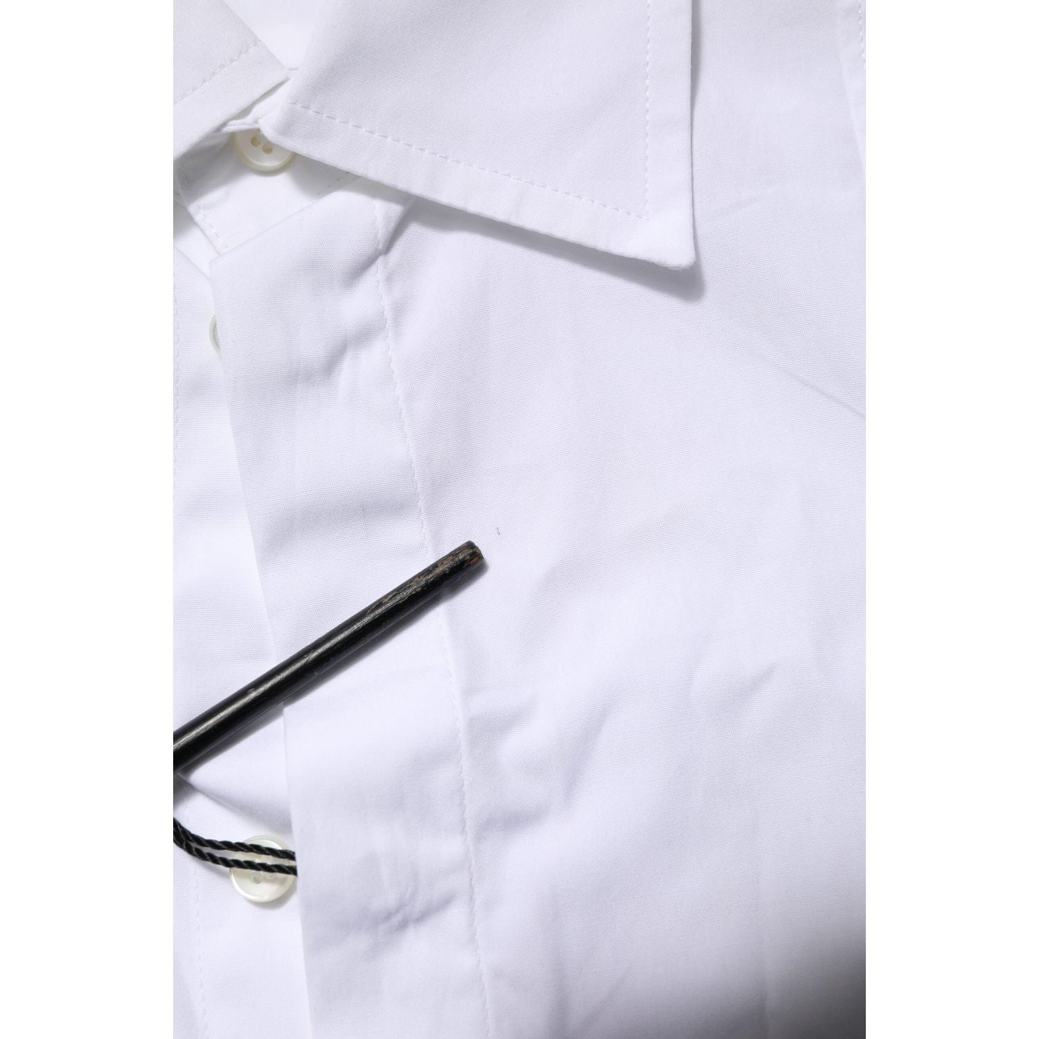 Dolce & Gabbana White Poplin Cotton Formal Men Dress Shirt