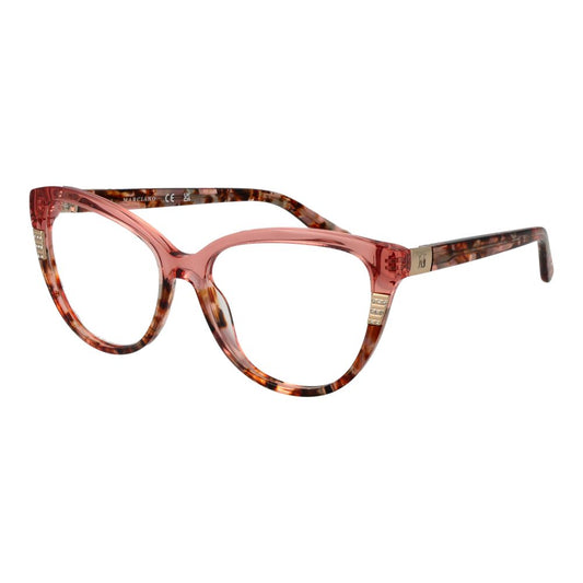Marciano by Guess Pink Women Glasses Frame, rose full-rim acetate cat eye, size 54-16-140, with demo lenses and branded case
