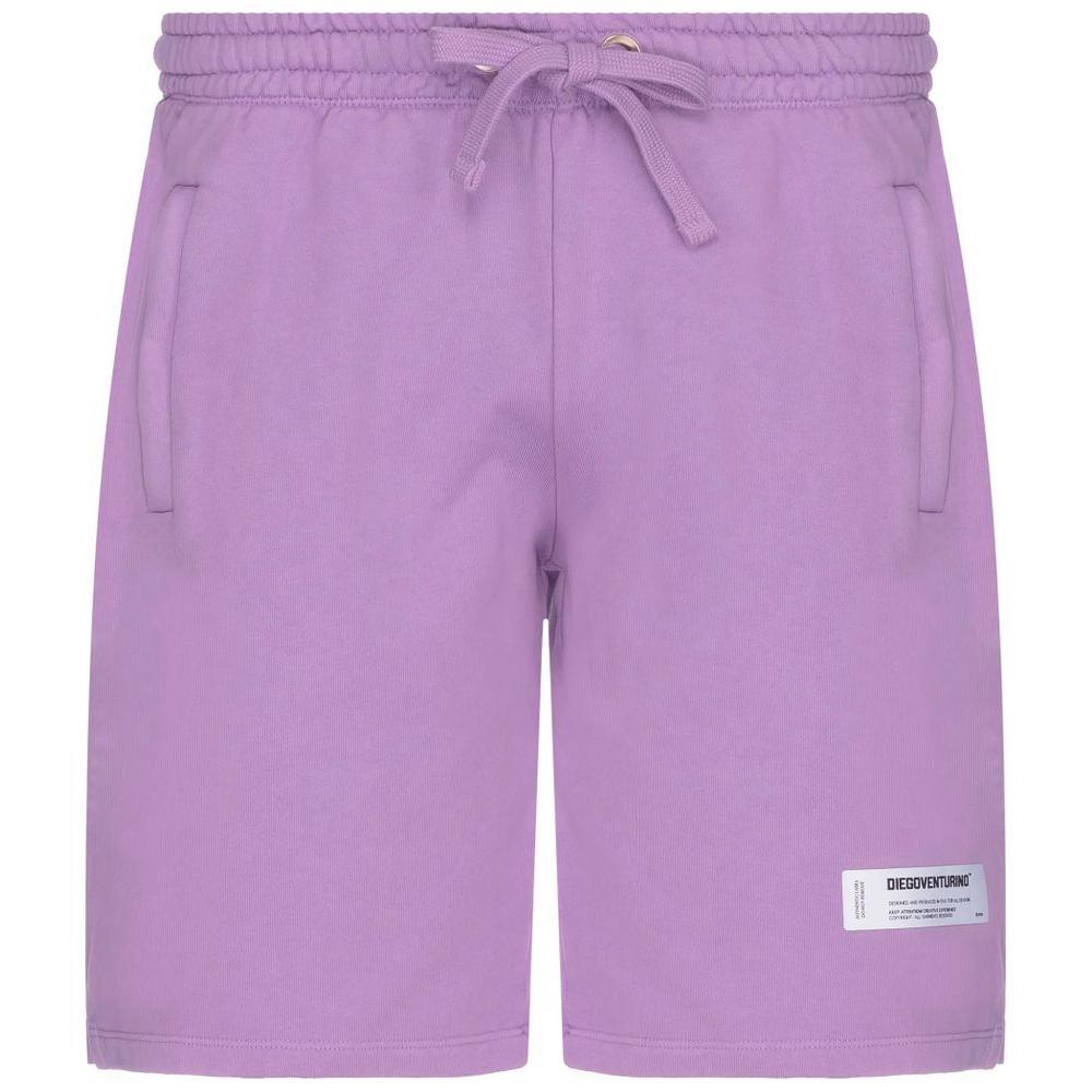 Diego Venturino Purple Cotton Short DI-15835-S