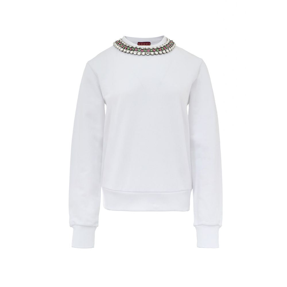 Gucci White Cotton Sweatshirt
