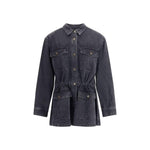Marant Etoile Nossia denim Jacket MA-VE0527FAB1H04E01VB-34