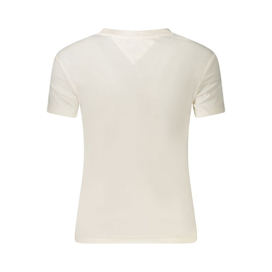 Tommy Hilfiger White Cotton Women T-Shirt TO-39320-S