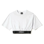 Comme Des Fuckdown White Cotton Tops & T-Shirt CO-15884-S