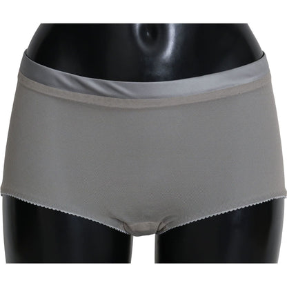 Dolce & Gabbana Underwear Silver With Net Silk Bottoms