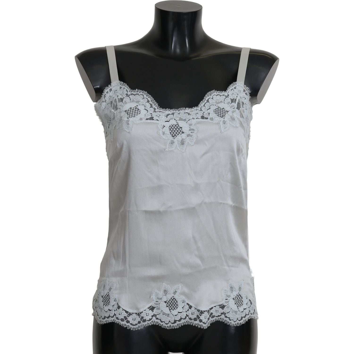 فستان شيميز من الحرير المرن من دولتشي آند غابانا بطبعات الأزهار