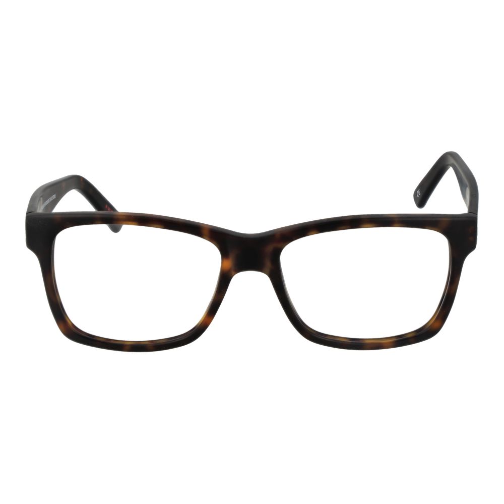 Andy Wolf Brown Unisex Glasses Frame, acetate full-rim rectangle style with 54mm lenses