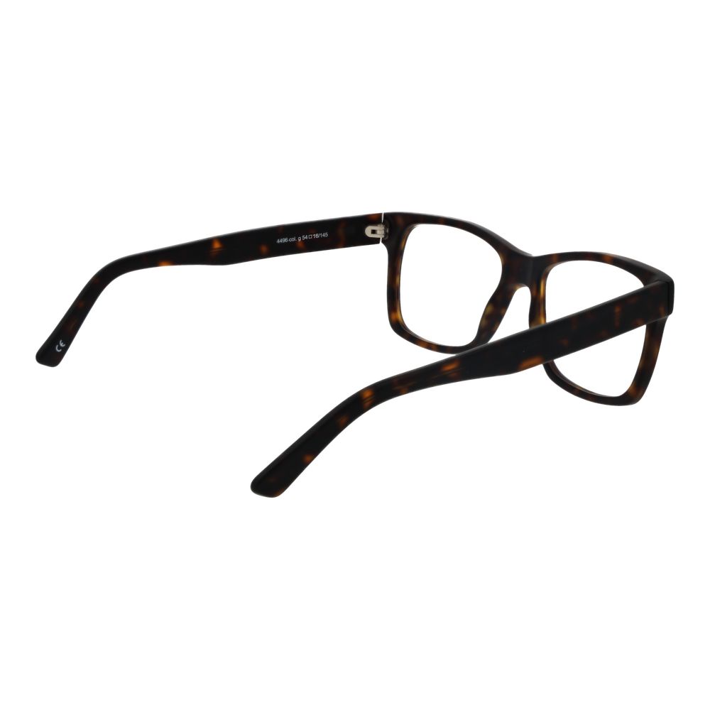 Andy Wolf Brown Unisex Glasses Frame acetate full-rim rectangle style with demo lenses and branded case