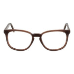 Andy Wolf Brown Unisex Glasses Frame, full-rim acetate, rectangle style, size 52-17-145, with demo lenses, brown color.