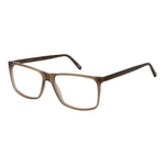 Andy Wolf Brown Unisex Glasses Frame, full-rim acetate with demo lenses, rectangle style.