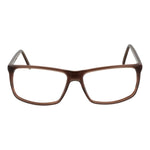 Andy Wolf Brown Unisex Glasses Frame, full-rim acetate in brown, rectangle style, demo lenses, size 57-14-145.