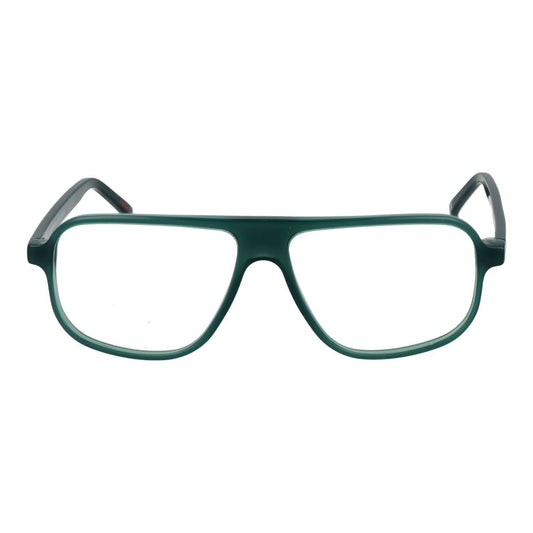 Andy Wolf Green Unisex Glasses Frame in acetate full-rim aviator style with demo lenses included.