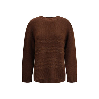 Fabiana Filippi Brown Camel Hair  Sweatshirt