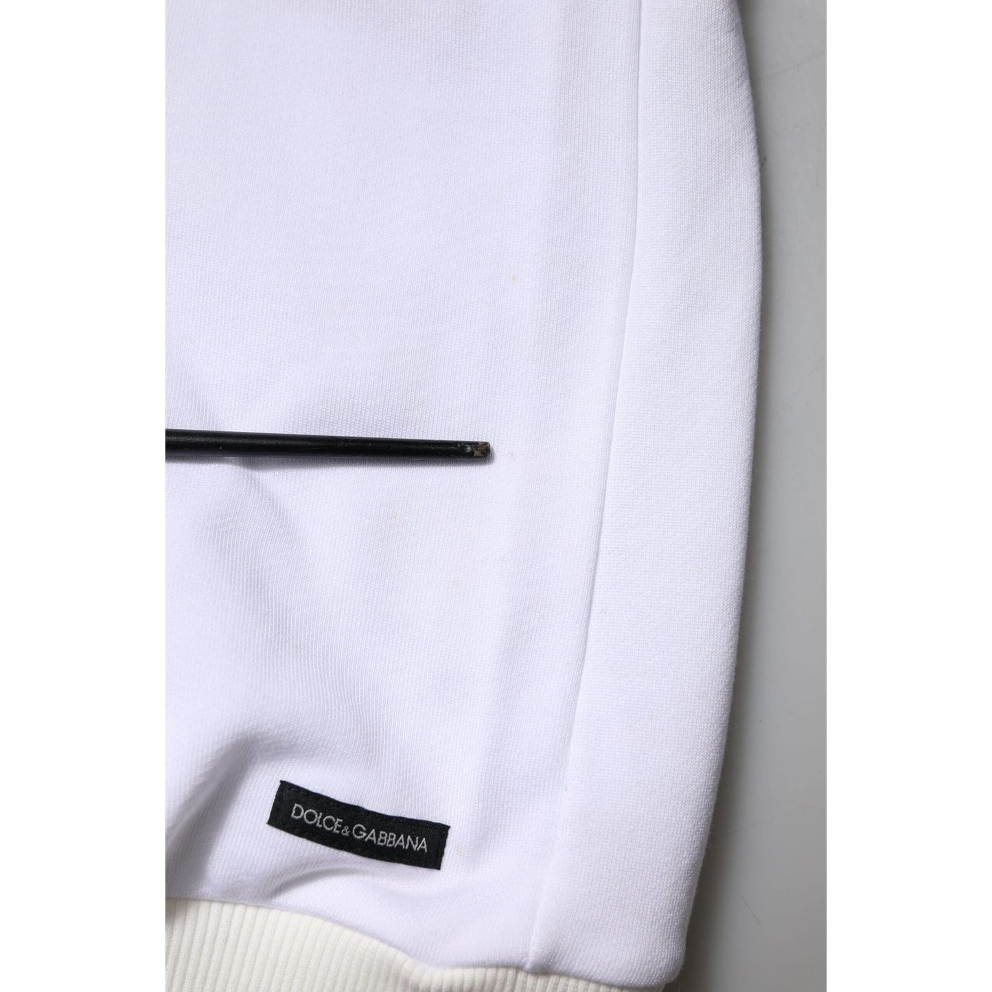 Dolce & Gabbana White Sacred Heart Hooded Sweatshirt Sweater TSH90627-50