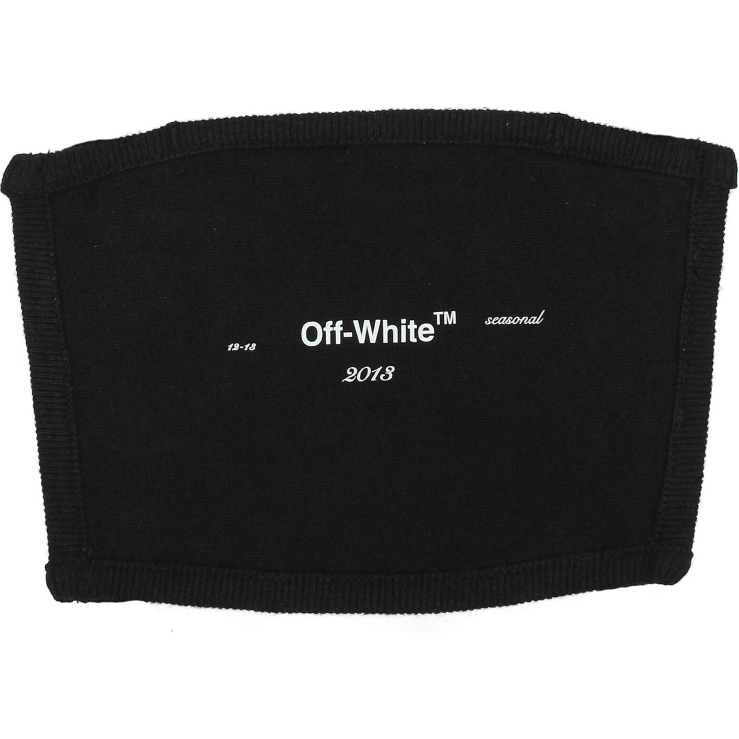 Off-White Black Cotton Facemasks OF8547147055369BT