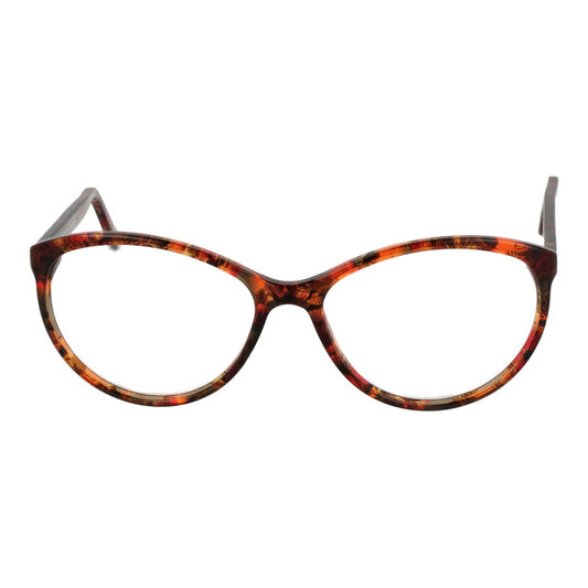 Andy Wolf Brown Unisex Glasses Frame, full-rim acetate cat-eye style, 54-14-140 dimensions, includes branded case, demo lenses.