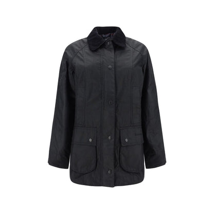 Barbour Black Cotton Coat