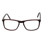Andy Wolf Burgundy Unisex Glasses Frame with acetate material and full-rim style, shown in rectangle shape with demo lenses.