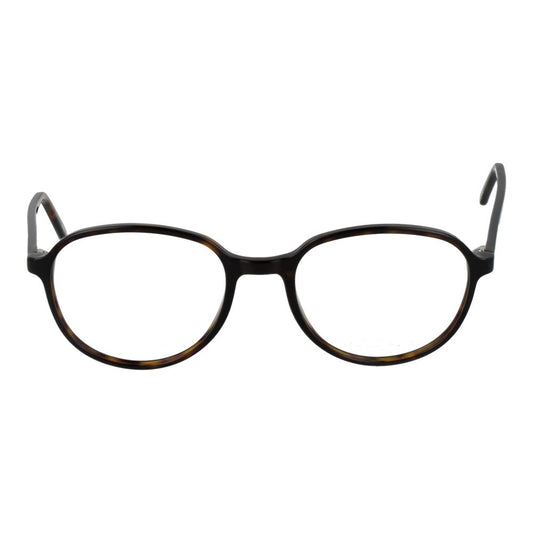 Andy Wolf Brown Unisex Glasses Frame in acetate with full-rim panto style, size 53-18-145, includes branded case.